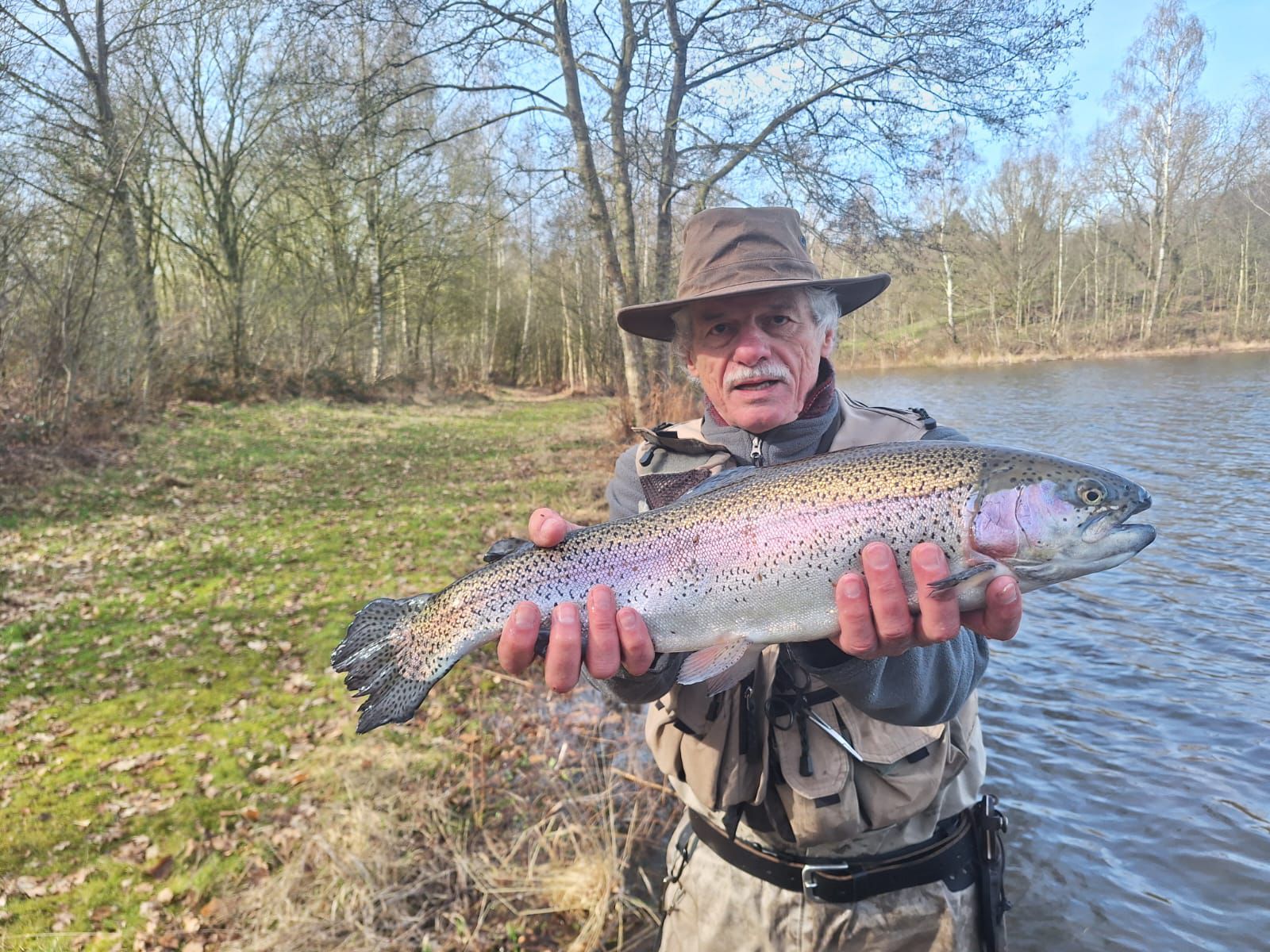 Jan met forel